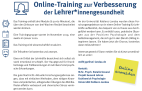 Jetzt anmelden: Online-Training zur Lehrer*innengesundheit!